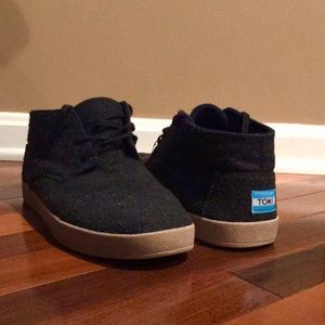 TOMS Black Hightops